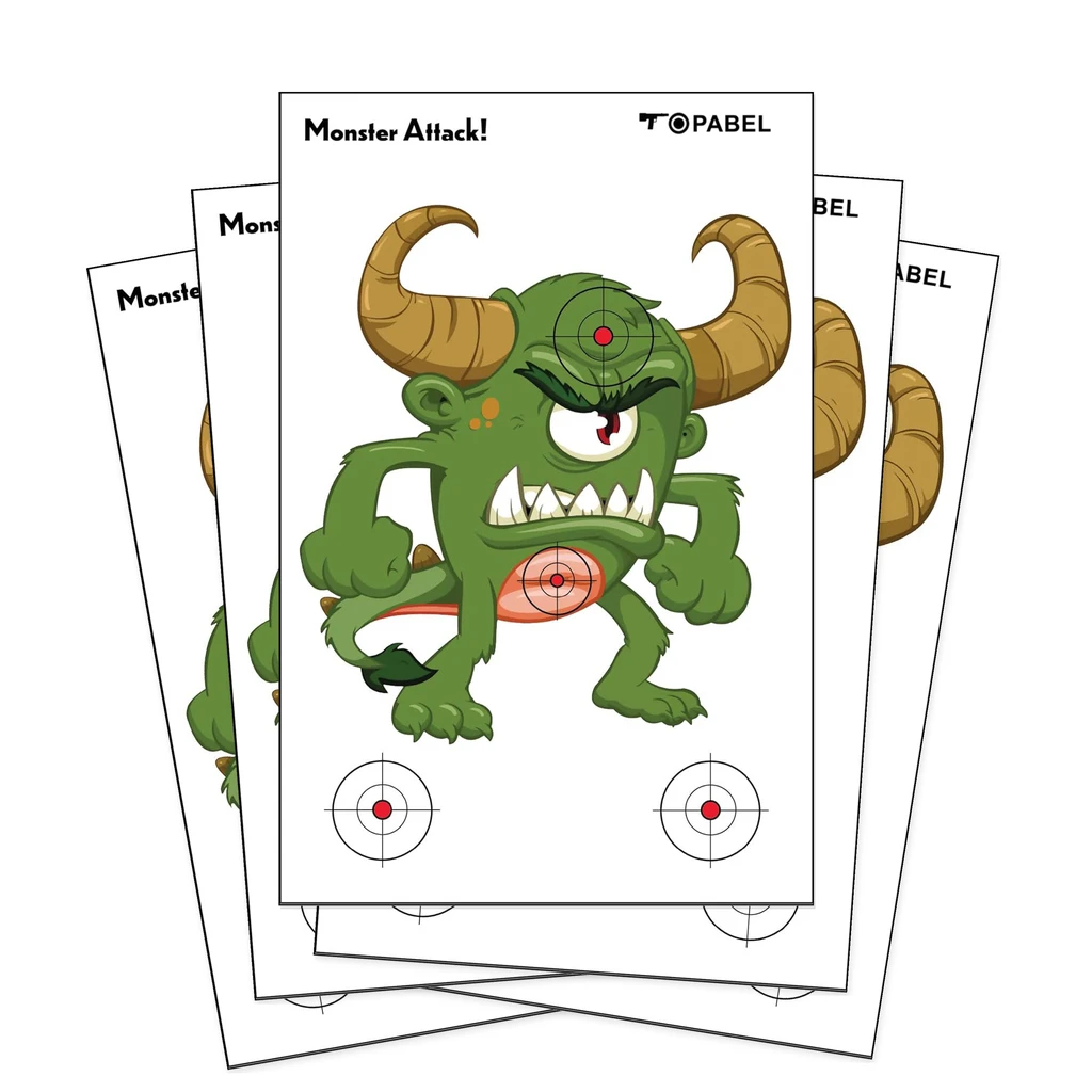 Monster Attack Paper Targets for OEM Printing Orders, 23 x 35 Inch Range Sheets