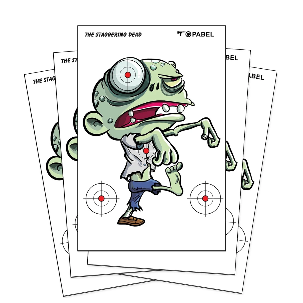 Walking Zombie Paper Targets in 23 x 35 Inch Format with Custom Printing