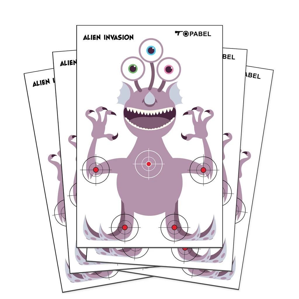 Alien Invasion Paper Targets, 23 x 35 Inch, for Custom Printed Range Supplies