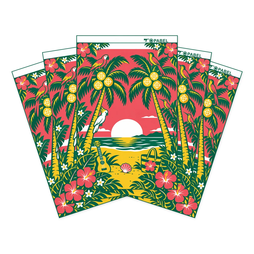 Palm Tree Paper Shooting Targets with OEM Print Options, 23 x 35 Inch
