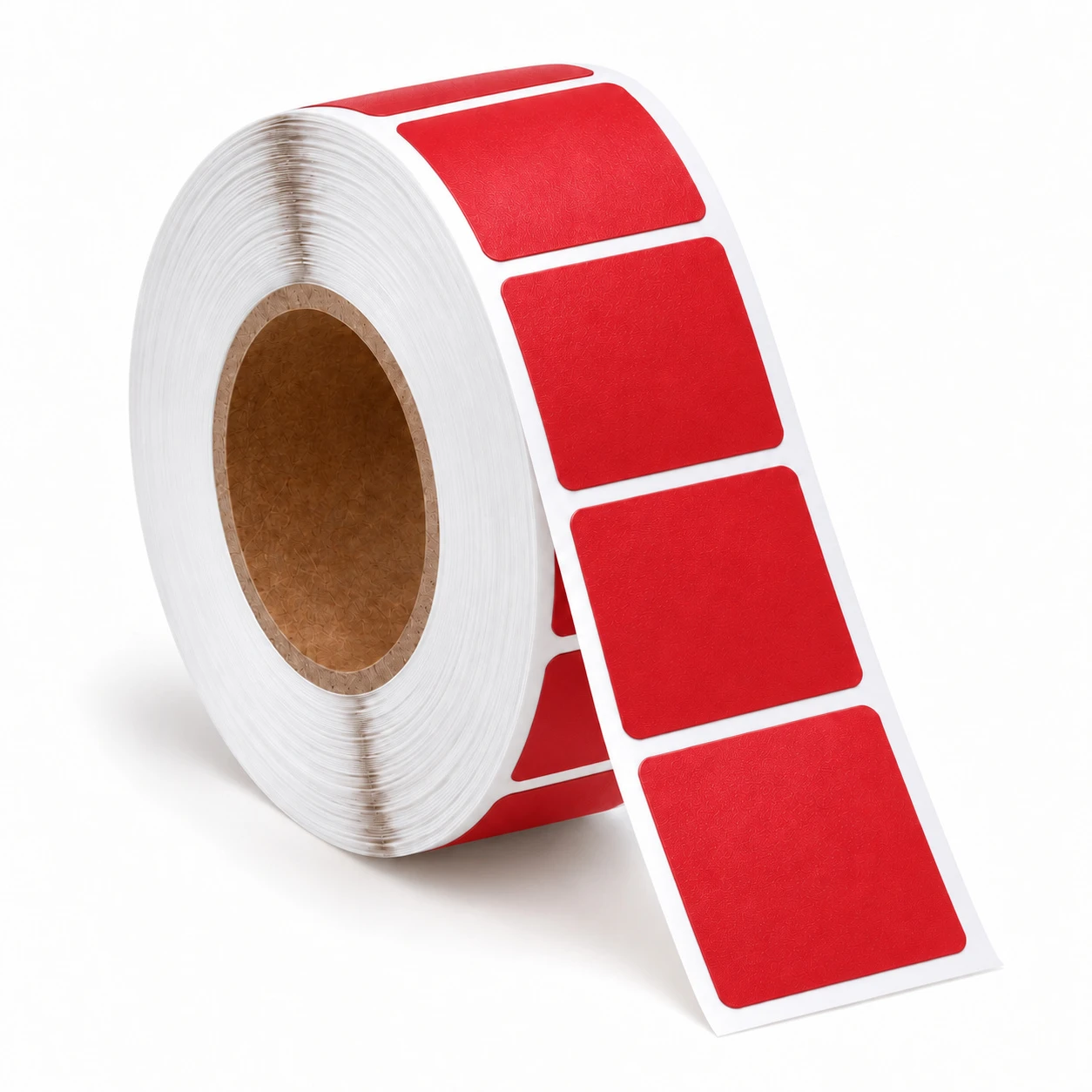 1 Inch Red Target Repair Stickers in Rolls with Custom Print Options