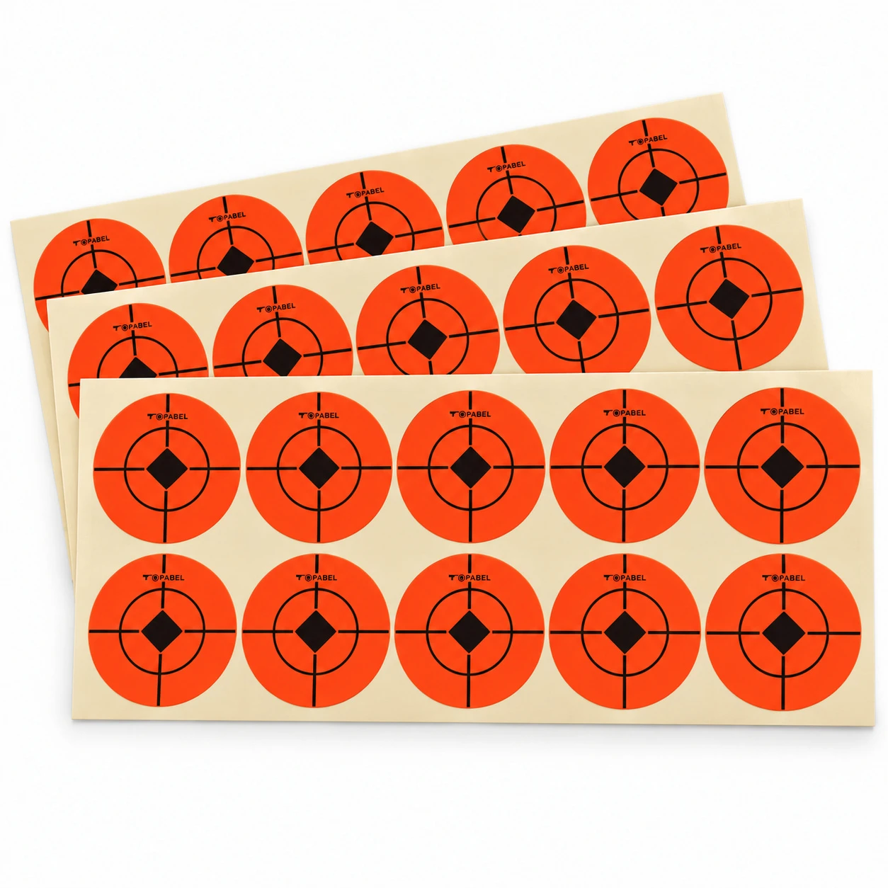 Fluorescent Orange Target Stickers, 1.5 Inch - Custom Adhesive Aiming Pasters