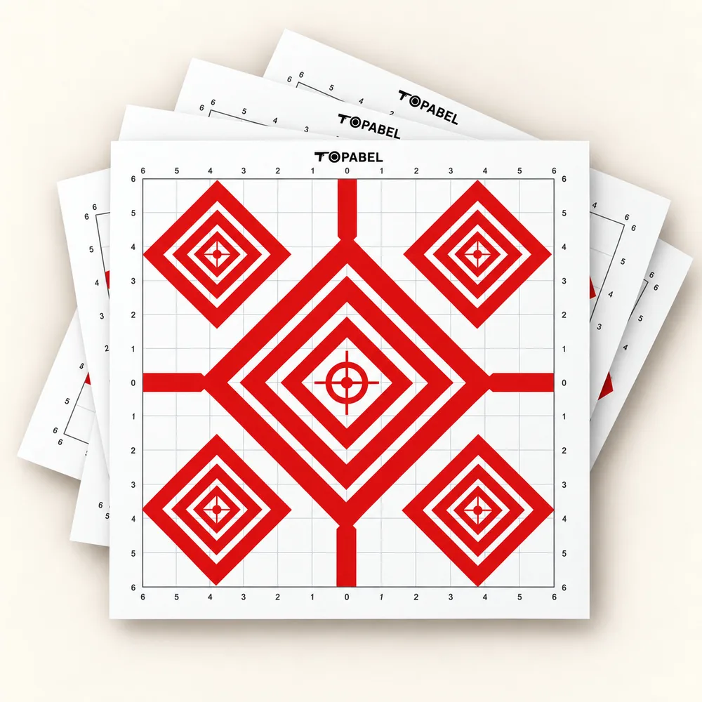 Topabel 12 × 12 Inch Sight-In Paper Target