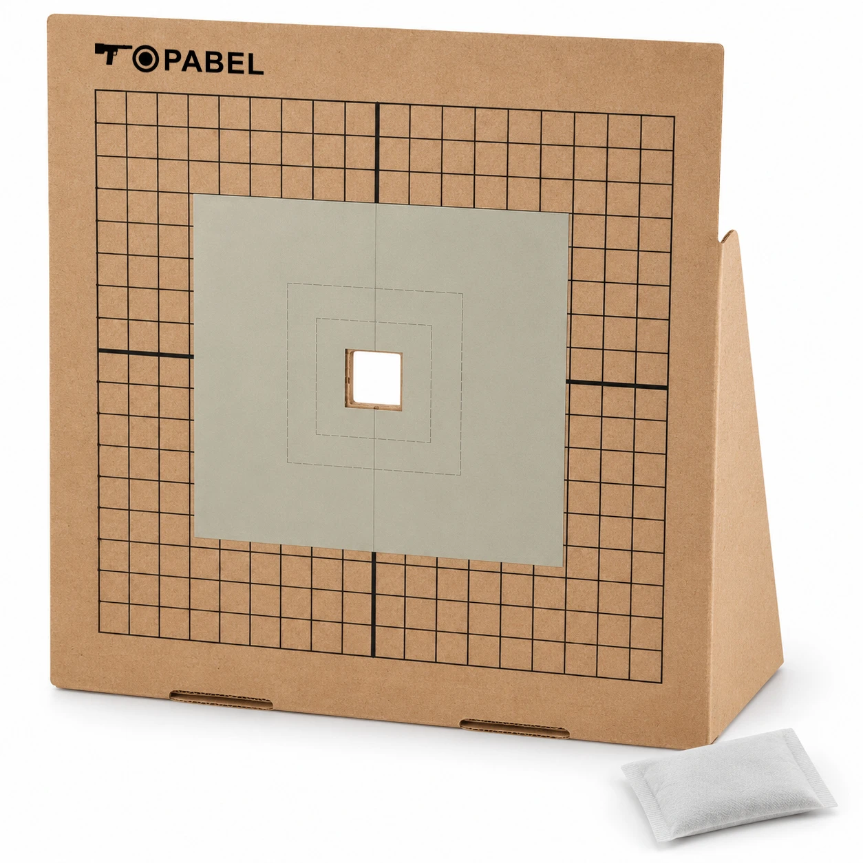 Heat-Assisted Thermal Zeroing Targets - Freestanding 12 x 12 Inch Cardboard, Set of 3 - Custom Sizes