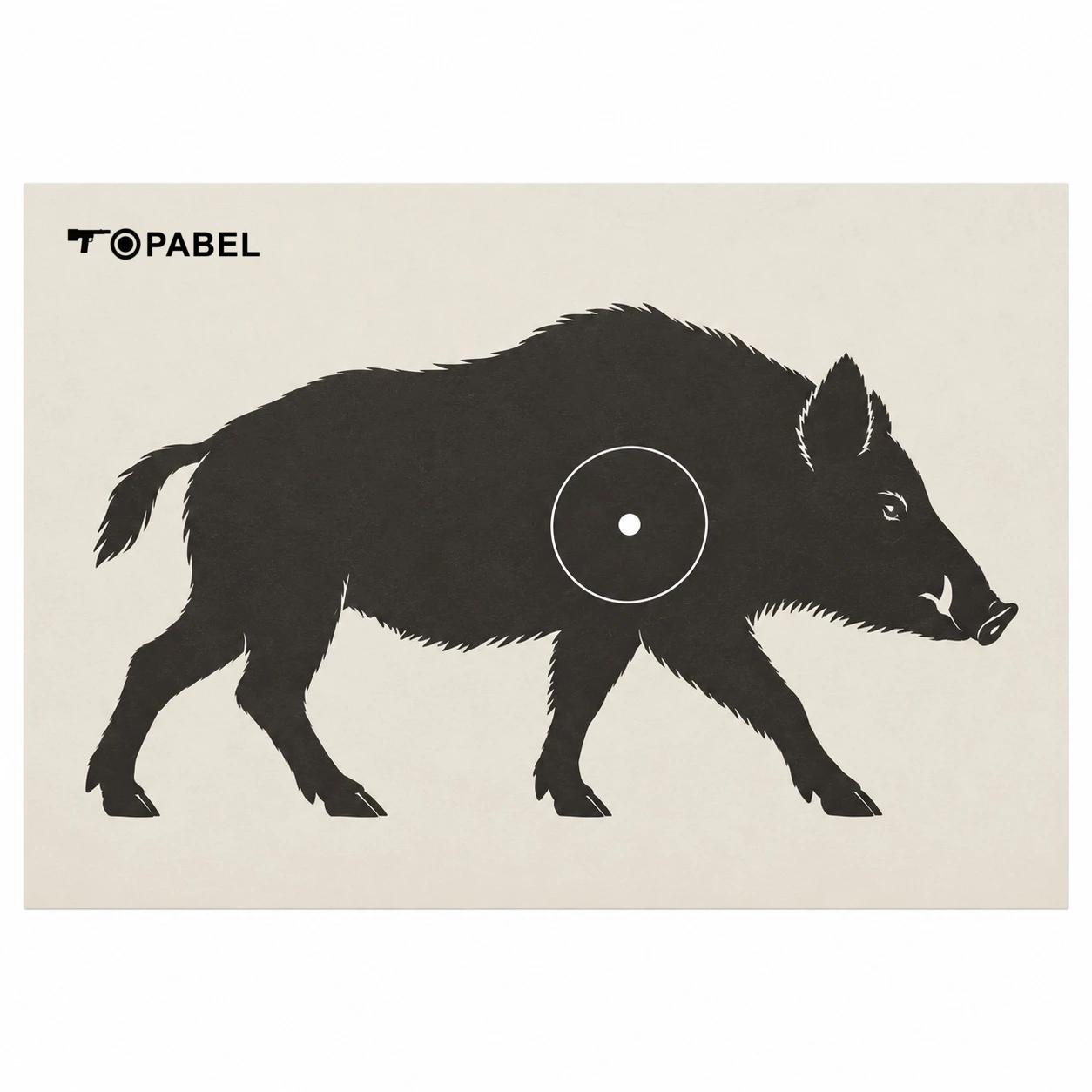 25 × 17 Inch Wild Hog Thermal Target with Aiming and Repair Pasters