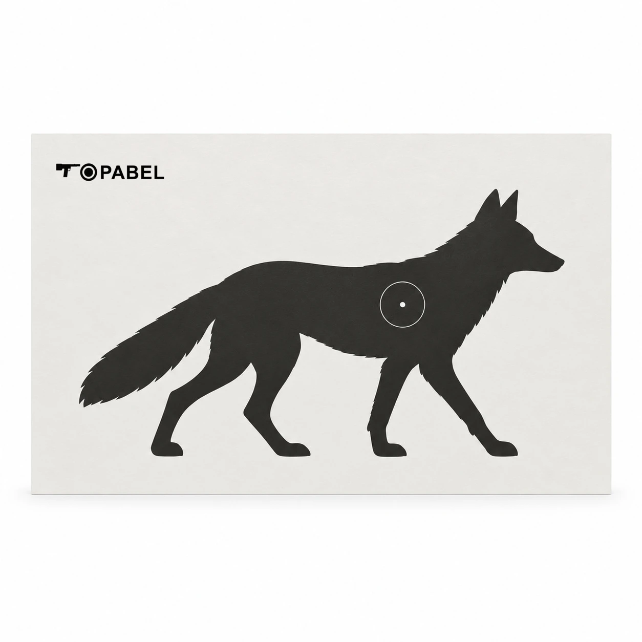 25 × 17 Inch Coyote Thermal Target with Aiming and Repair Pasters