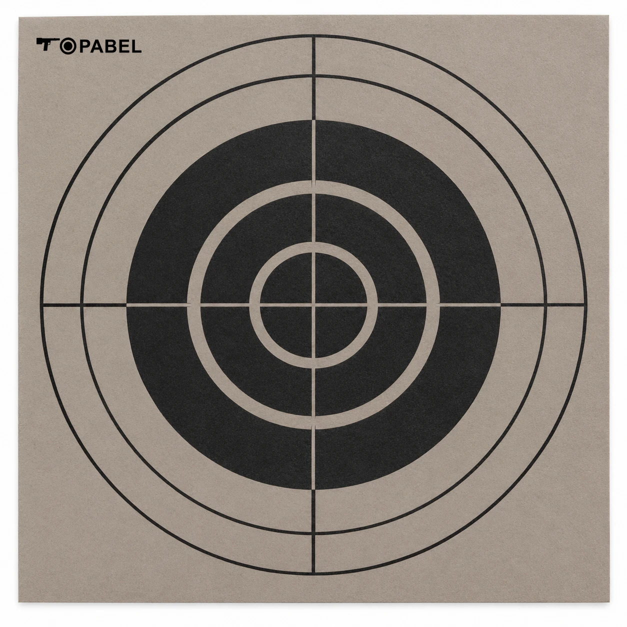 Adhesive Thermal Bullseye Target for Thermal Imaging and Sight-In, 8 × 8 Inch