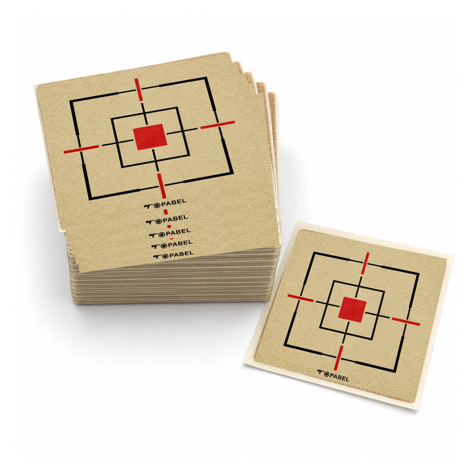 Custom Printed Thermal Scope Zeroing Stickers with Square Aiming Frame, 2 Inch, 100 Pack