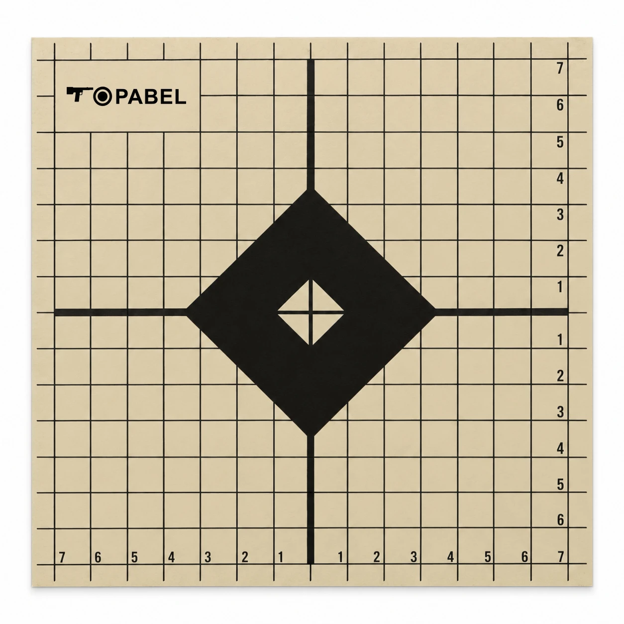 Thermal Zeroing Target with Adhesive Backing, 6 × 6 Inch, 10-Pack