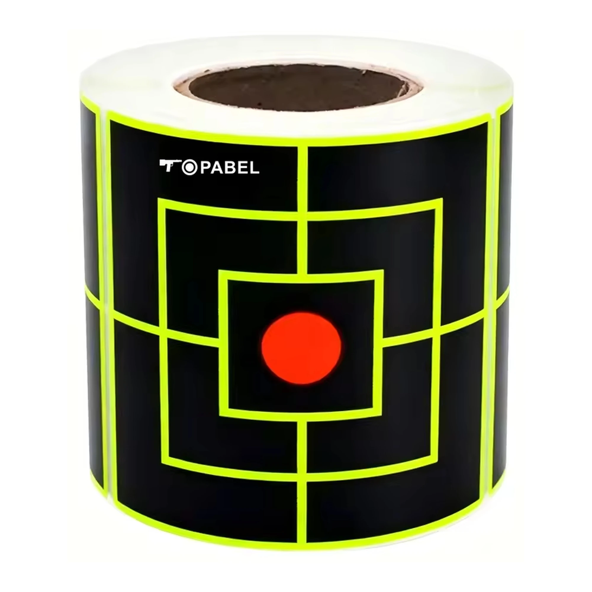 Square Crosshair Splatter Target Stickers, 3 Inch Rolls for OEM Range Programs