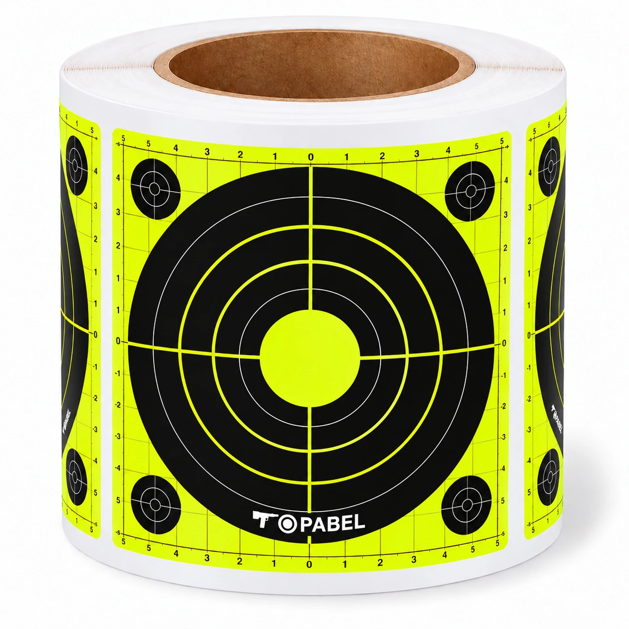 Grid Bullseye Target Stickers with Corner Aim Points - 3 Inch Rolls for OEM Projects