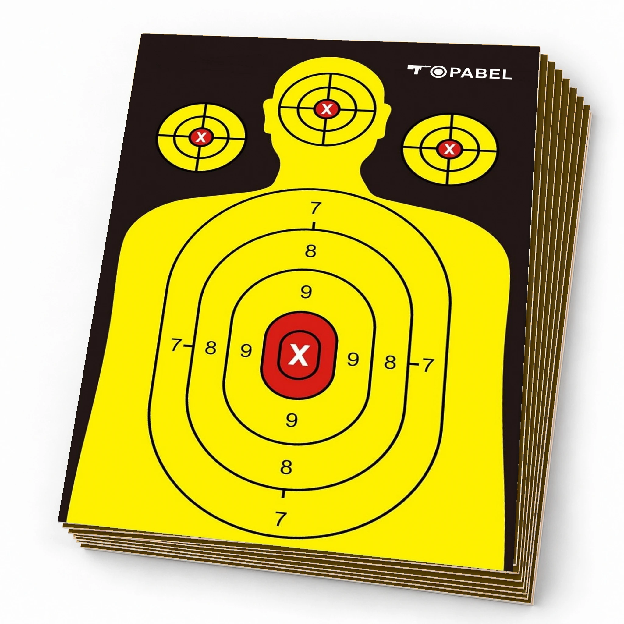 Printed Silhouette Paper Shooting Targets, 12 x 18 Inch, Custom 25-Sheet Packs
