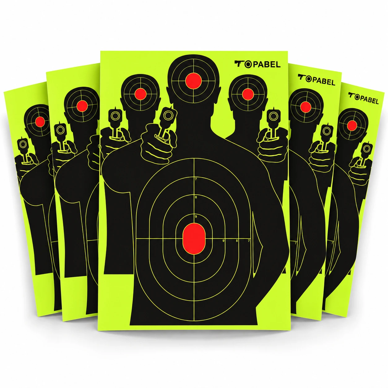 Reactive Silhouette Target Stickers for Ranges - 17 x 25 Inch Custom Prints