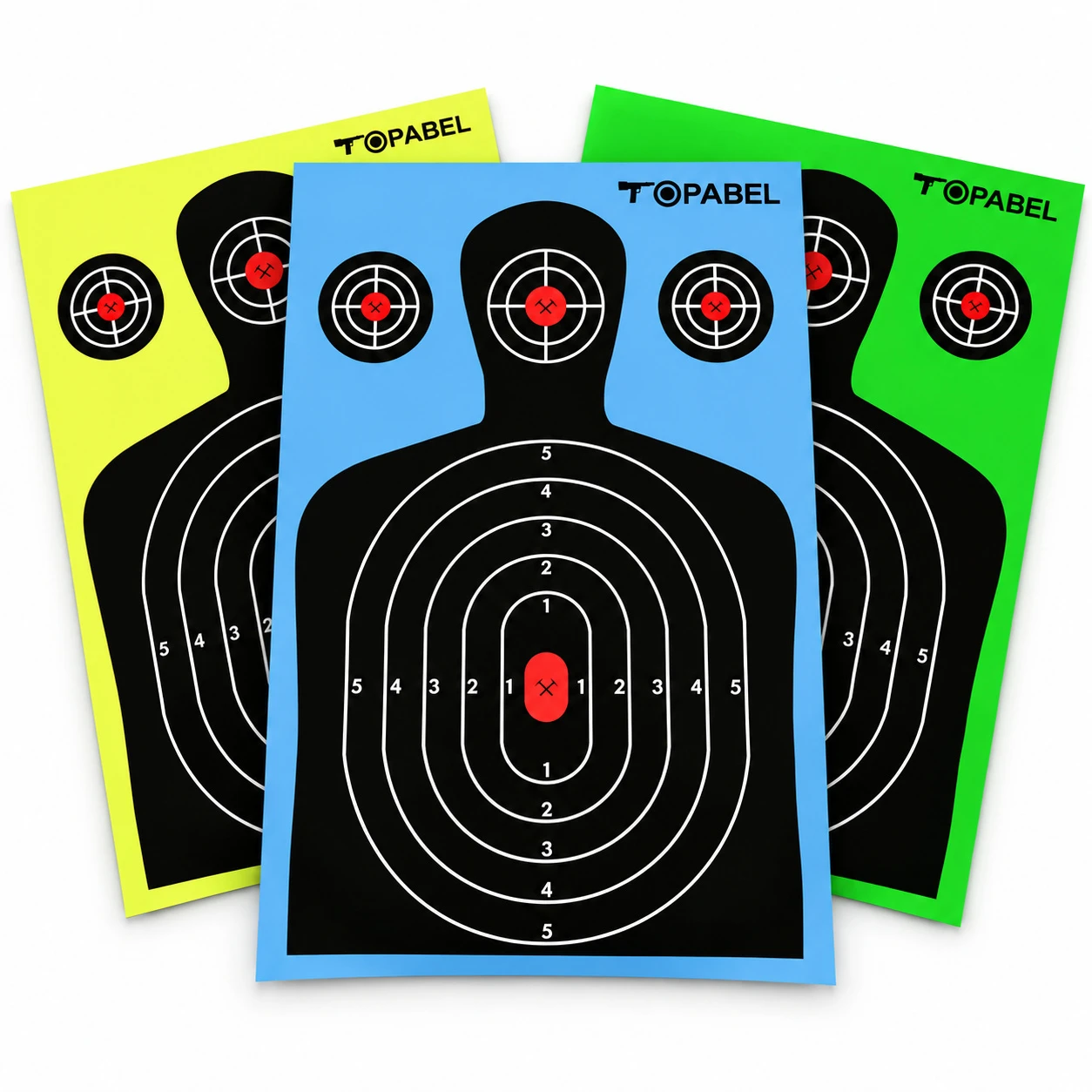 Custom Printed Paper Targets for Shooting Ranges, 17 x 25 Inch Silhouette